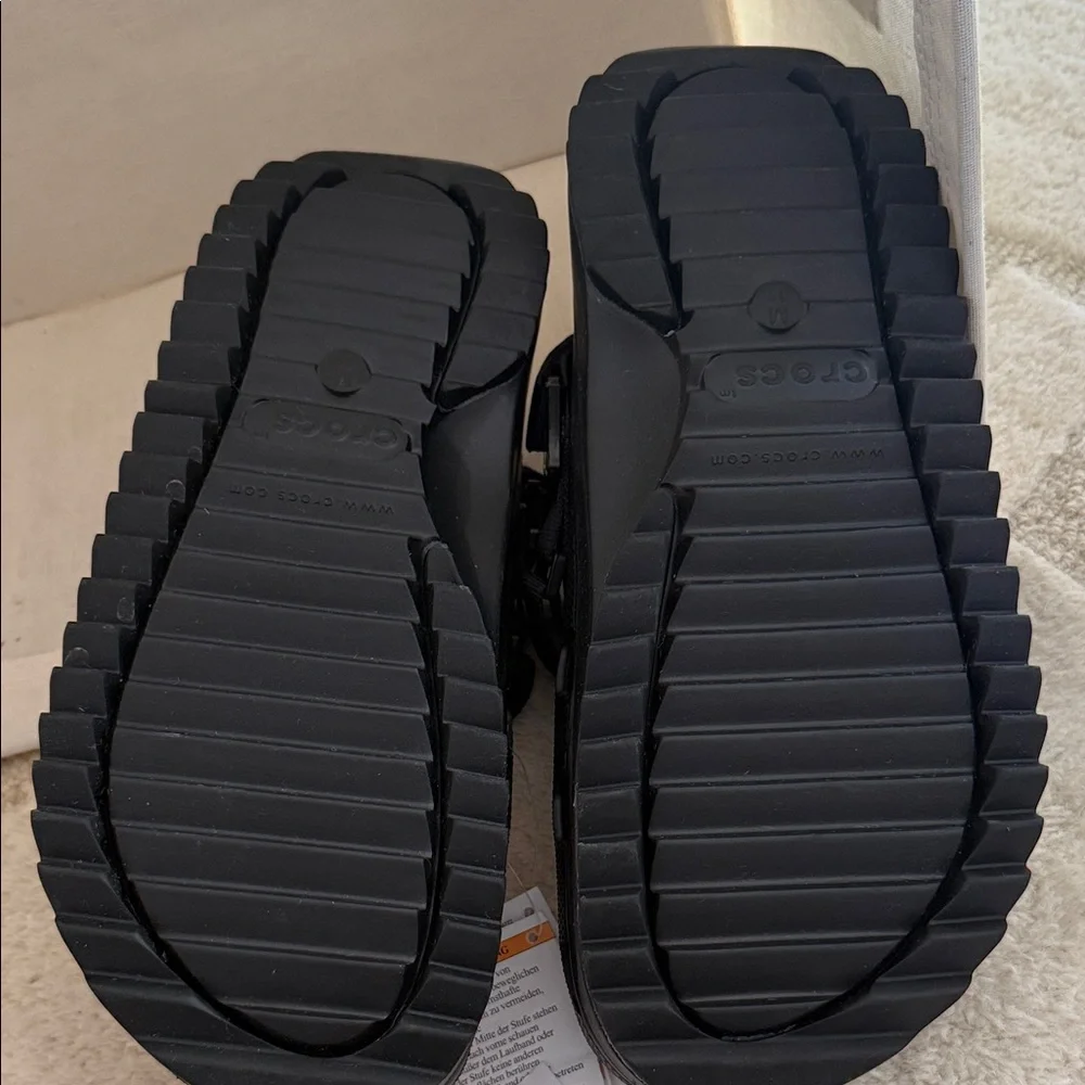 CROCS Men's Black Slip-On Loafers - Picture 3 of 5